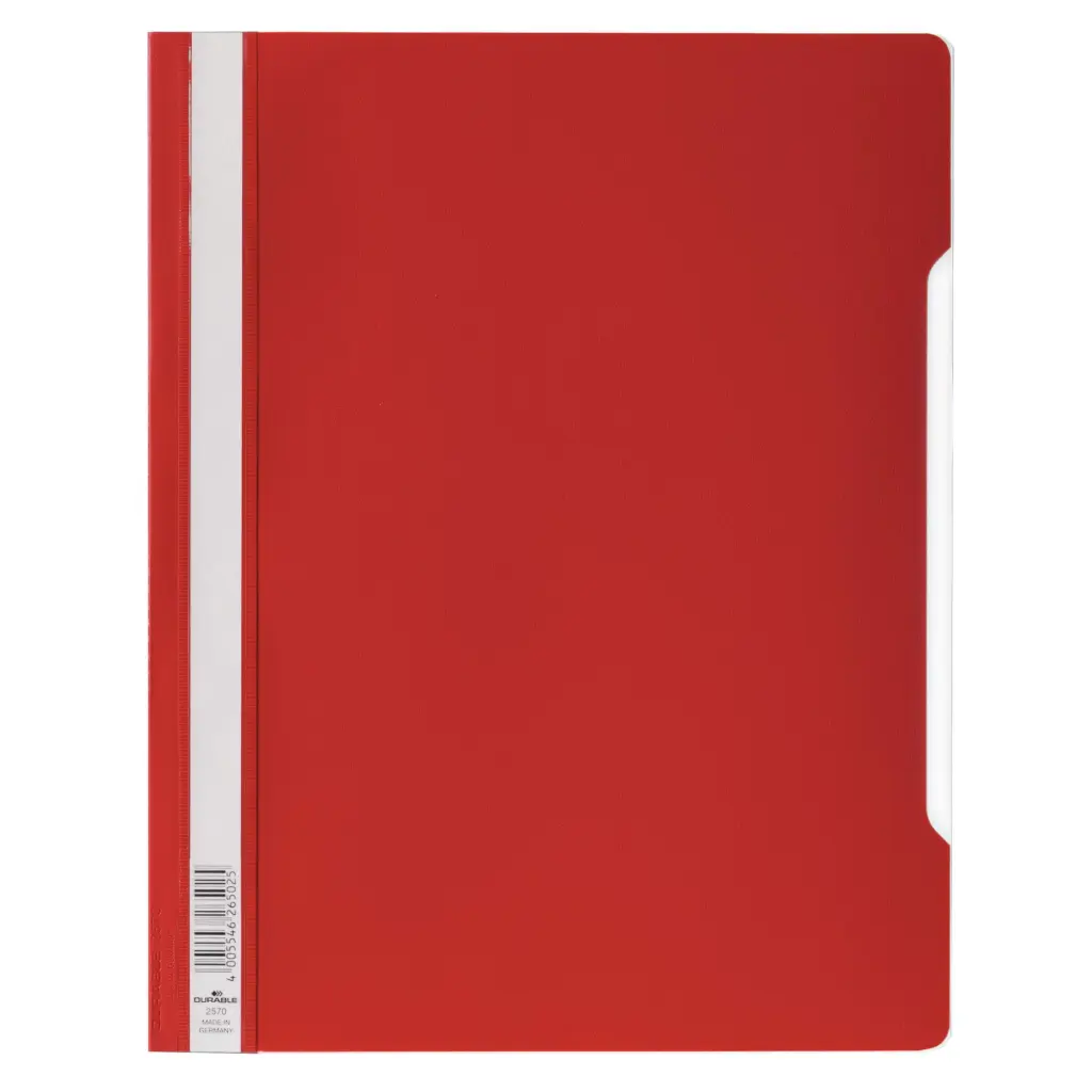 Durable Clear View A4 Folder Red (50)