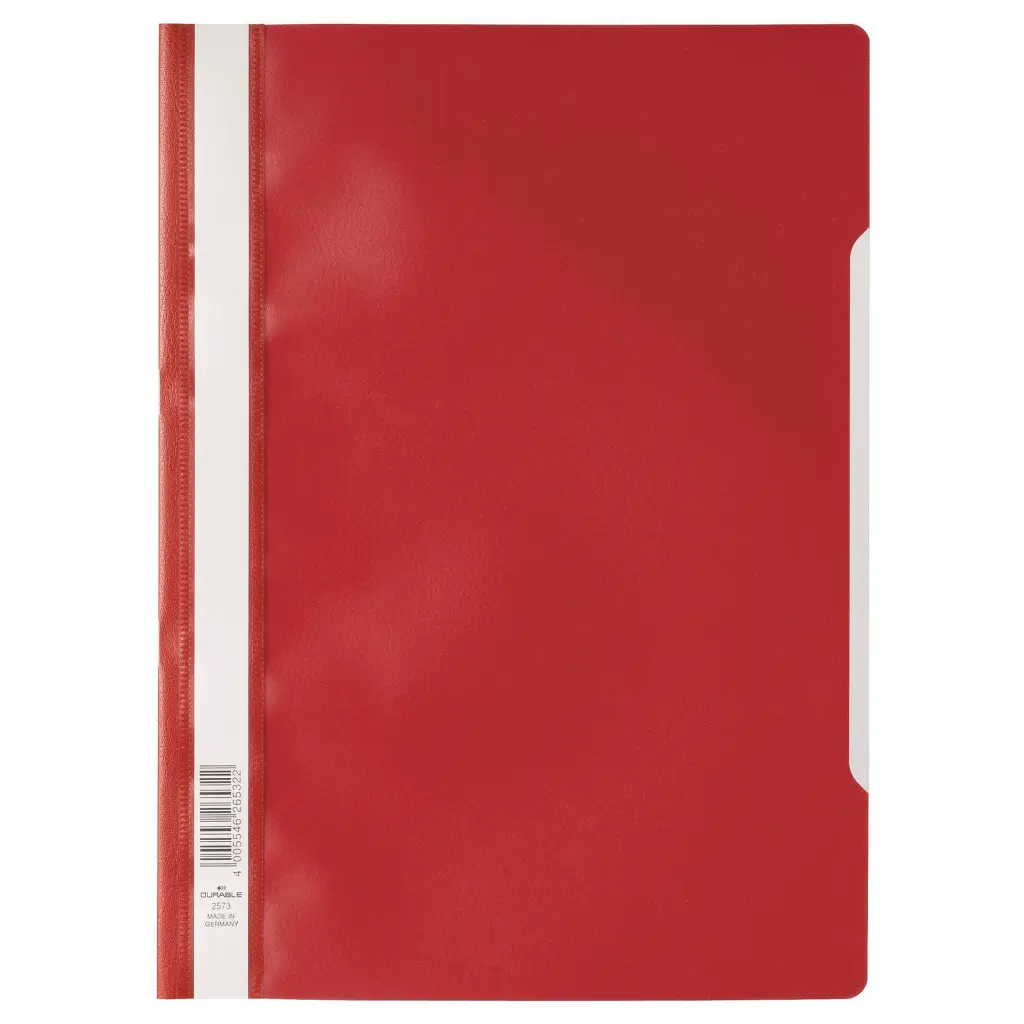 Durable Clear View A4 Folder Red (50)