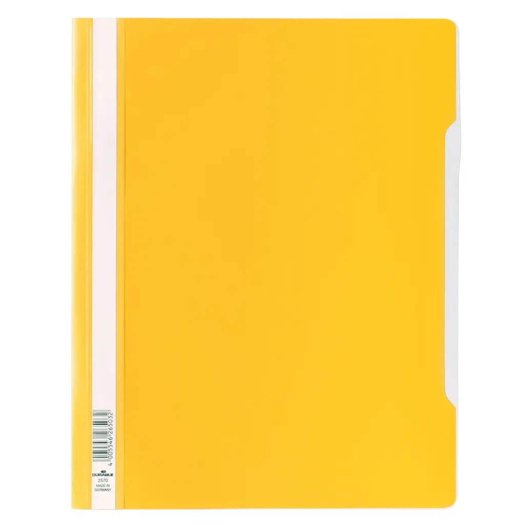 Durable Clear View A4 Folder Yellow (50)