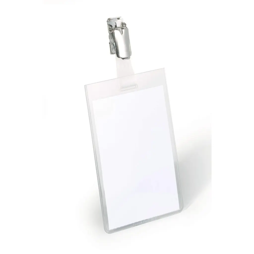 Durable Clip Security Badge 90x60mm (25)