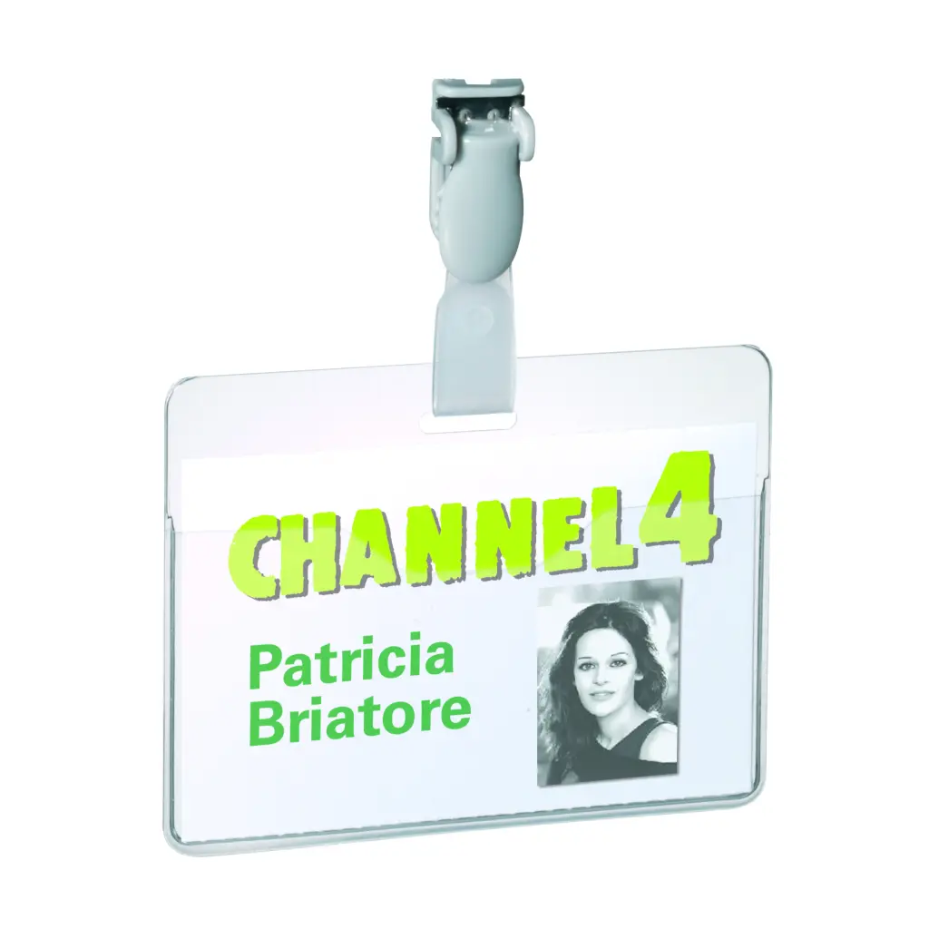 Durable Conference Clip Badge 60x90mm (25)