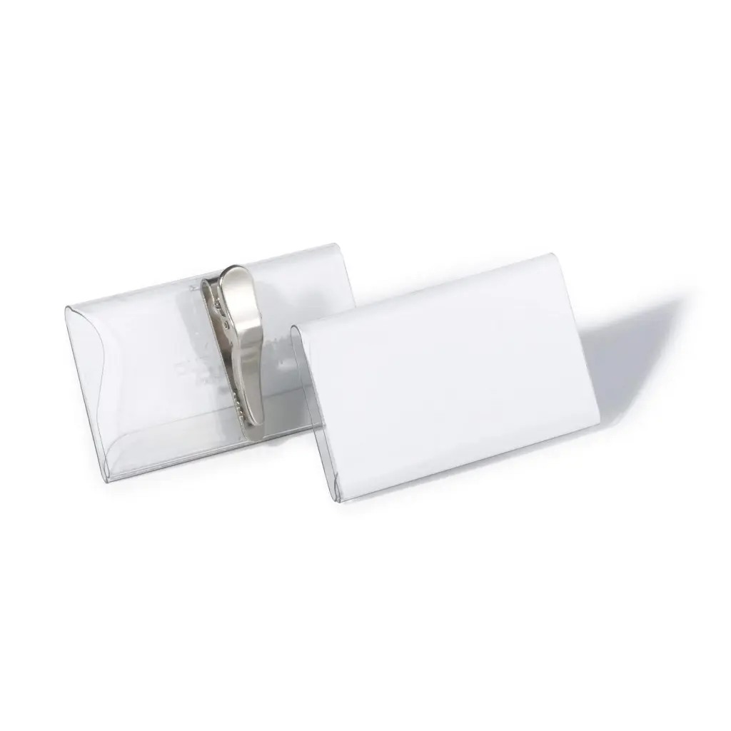 Durable Crocodile Clip Badge 40x75mm (25)
