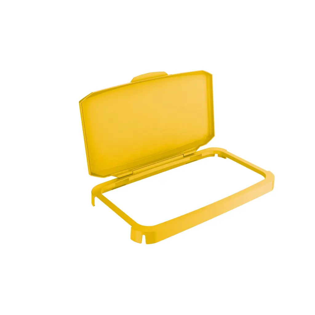 Durable DURABIN 60L Hinged Lid Yellow