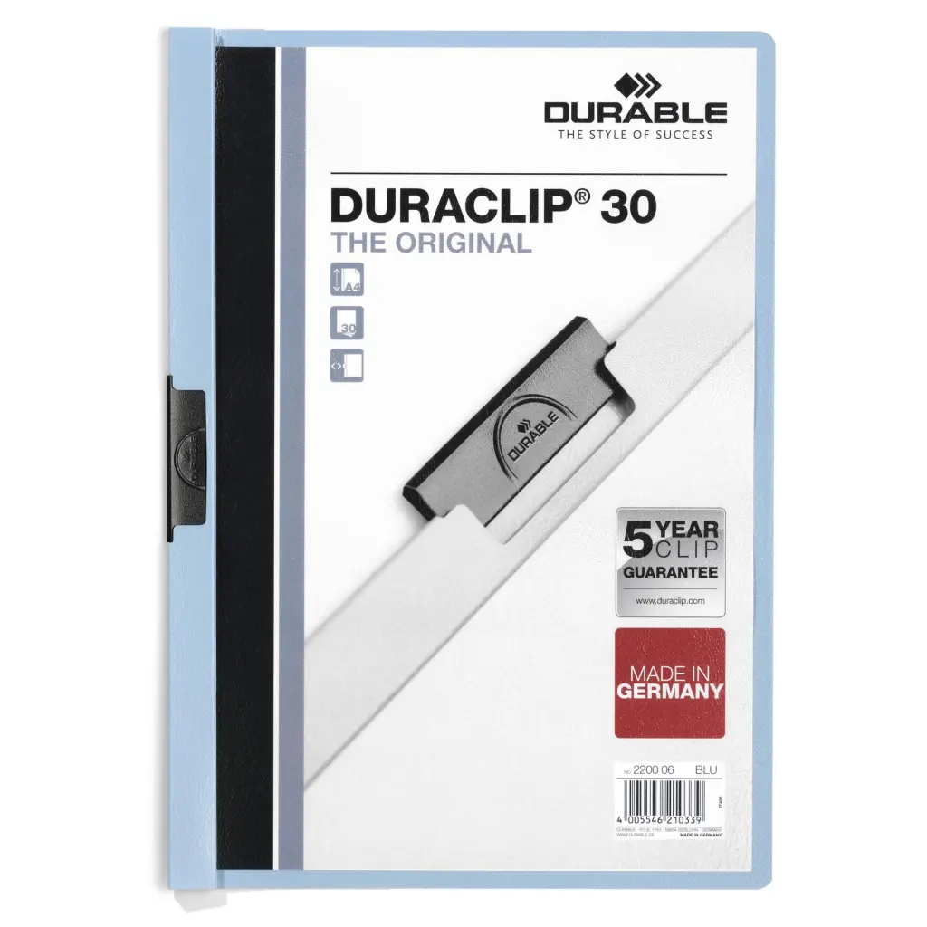 Durable DURACLIP 30 A4 Folder Blue (25)