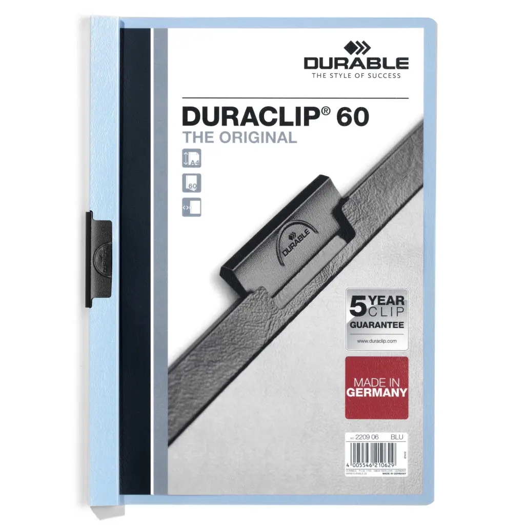 Durable DURACLIP 60 A4 Folder Blue (25)