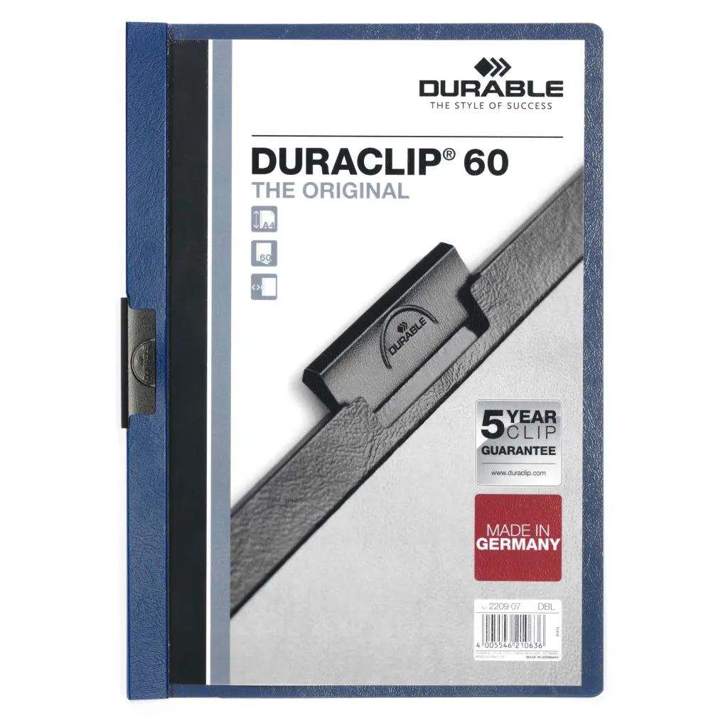 Durable DURACLIP 60 A4 Folder Dark Blue (25)