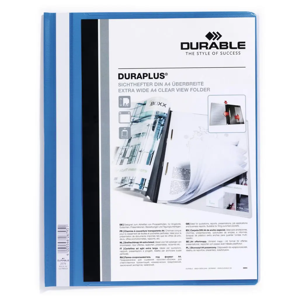 Durable DURAPLUS A4+ Folder Blue (25)