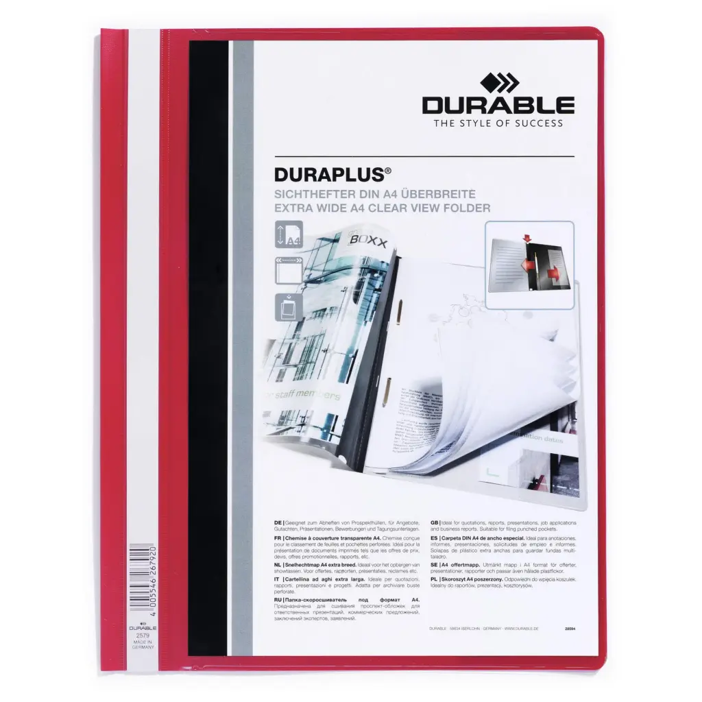 Durable DURAPLUS A4+ Folder Red (25)