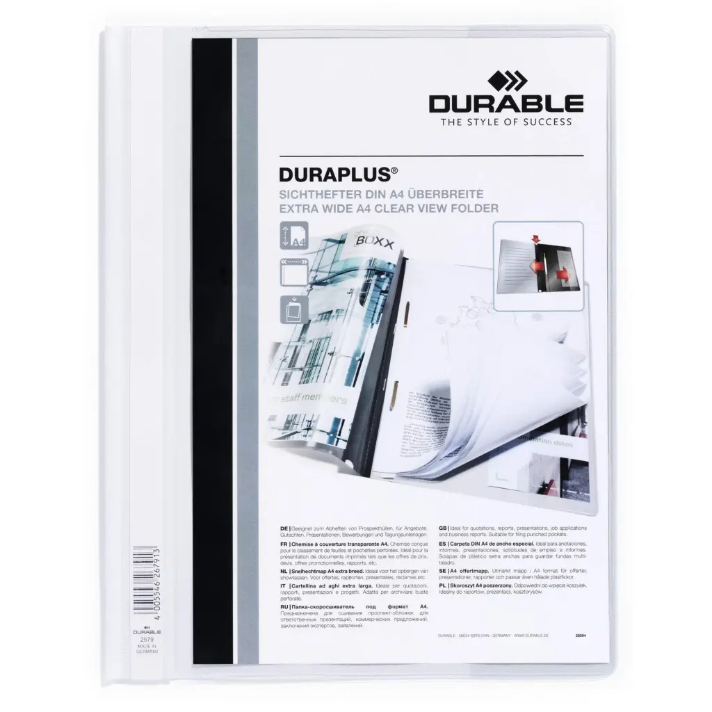 Durable DURAPLUS A4+ Folder White (25)