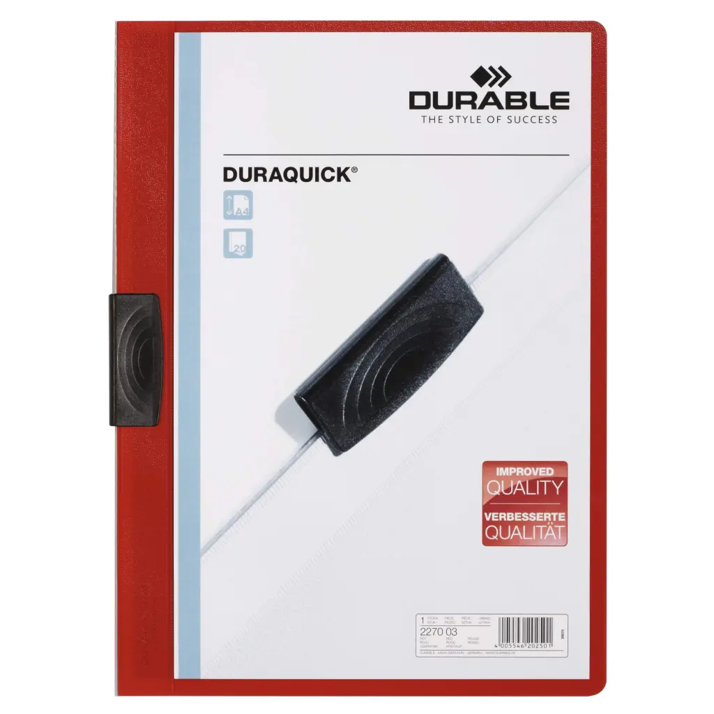 Durable DURAQUICK A4 Folder Red (20)