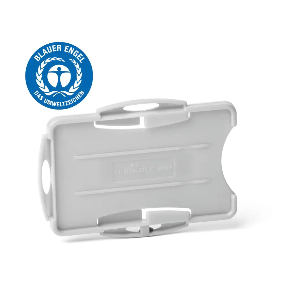 Durable ECO 2 ID Card Holder Grey (10)