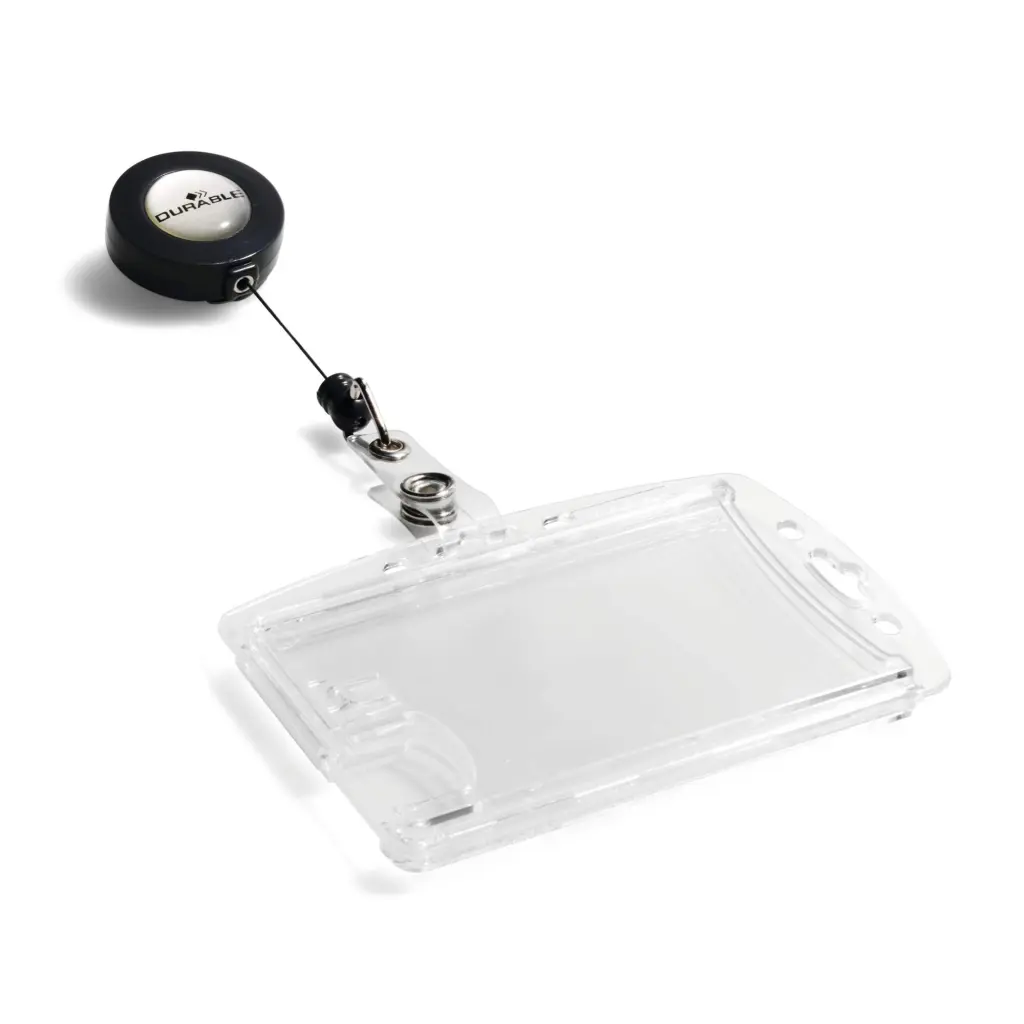 Durable ENCLOSED Badge Reel ID Holder (10)