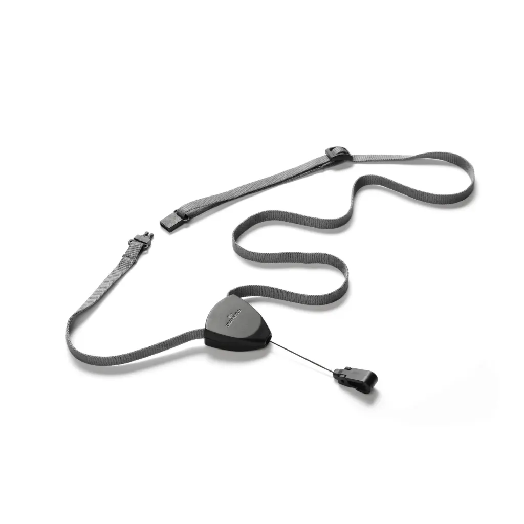 Durable FLEX Badge Reel Lanyard Black (10)