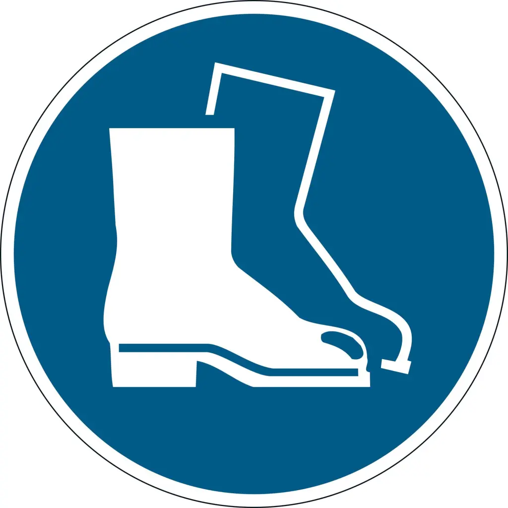 Durable Floor Use Foot Protection Sign