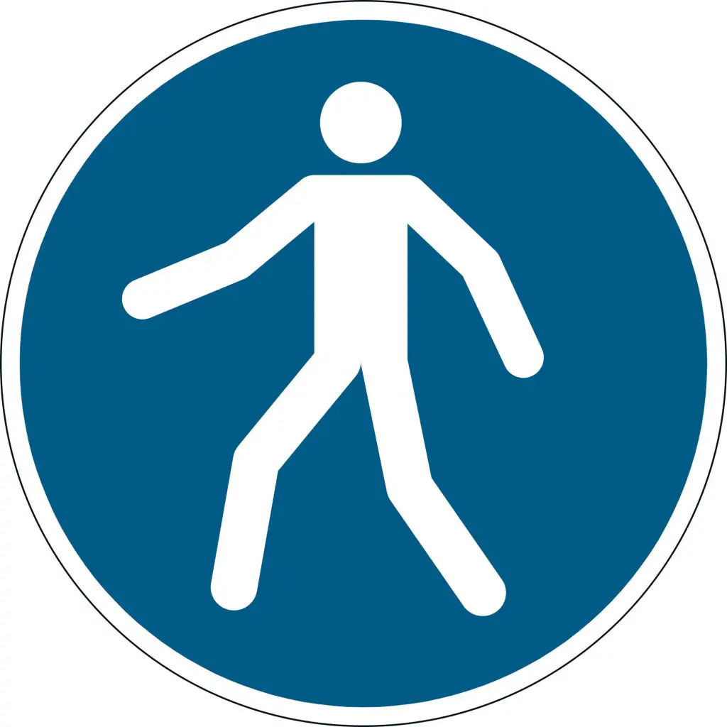 Durable Floor Use Walkway Sign