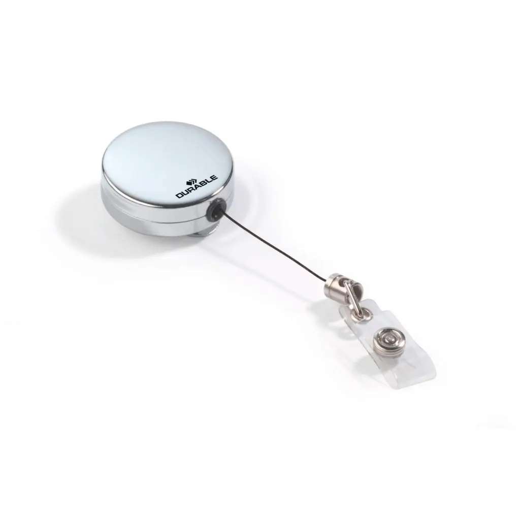 Durable Heavy Duty Badge Reel Chrome (10)