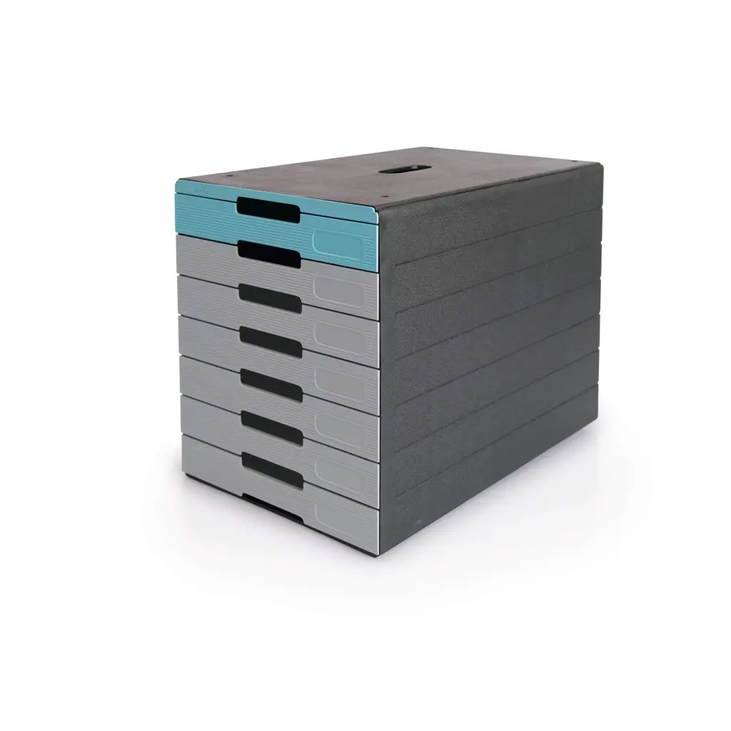 Durable IDEALBOX ECO 7 Drawer Box | Blue