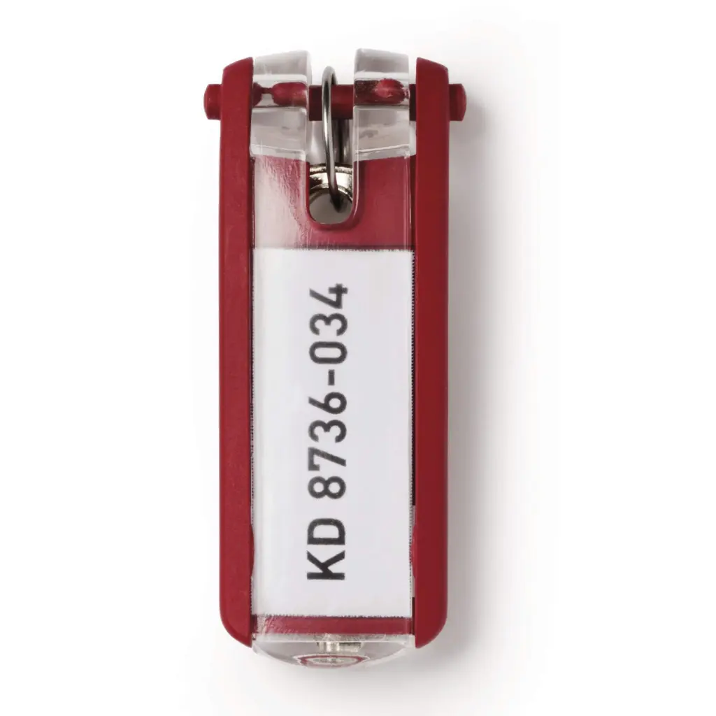 Durable Key Clips 6 Red (6)