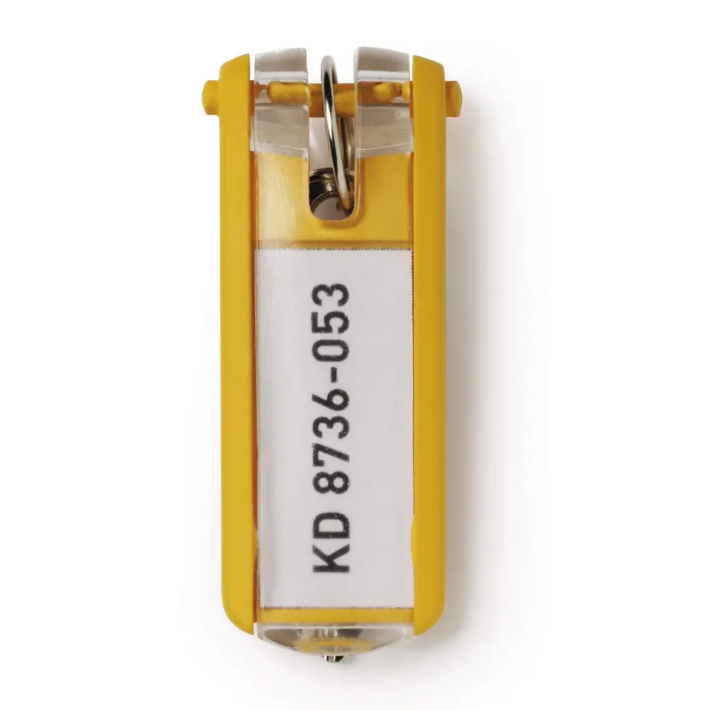 Durable Key Clips 6 Yellow (6)