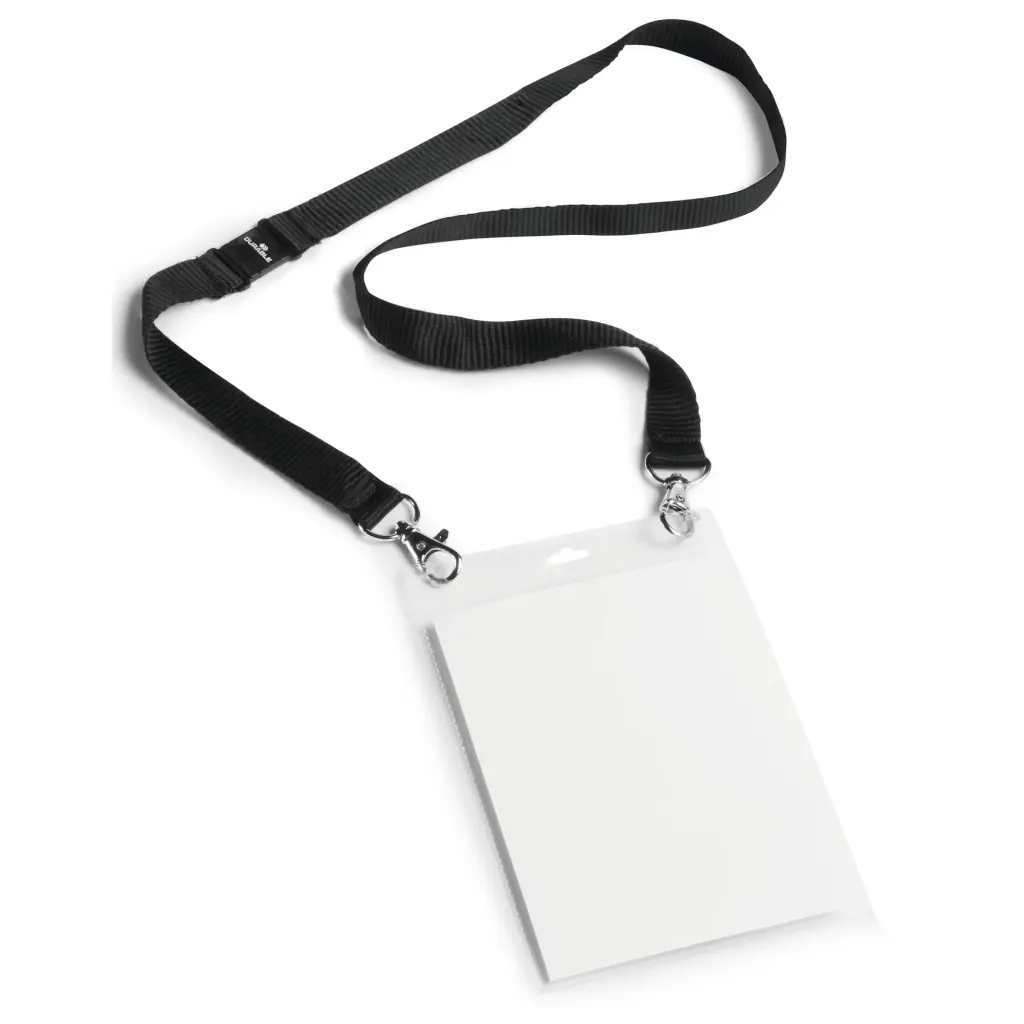 Durable Lanyard Event Badge A6 Black (10)
