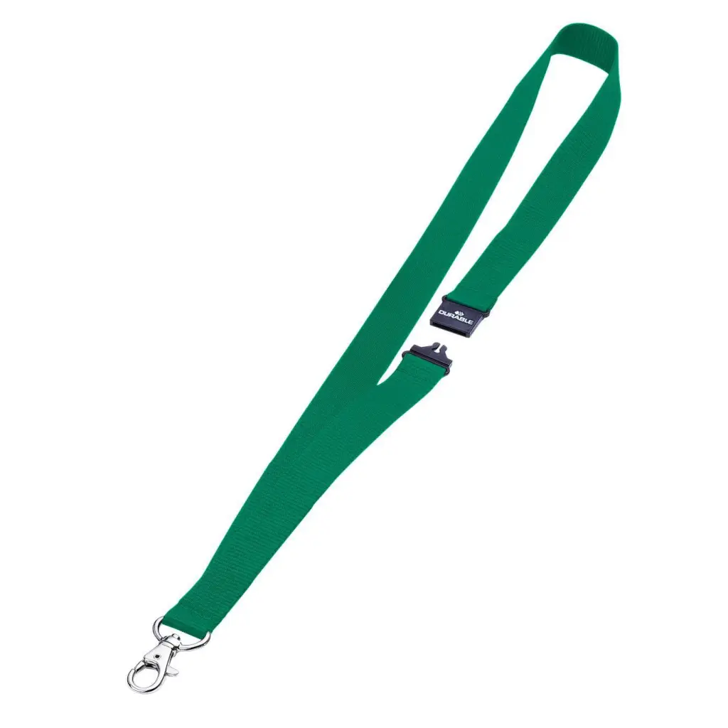 Durable Lanyard GREEN 20mm  (10)