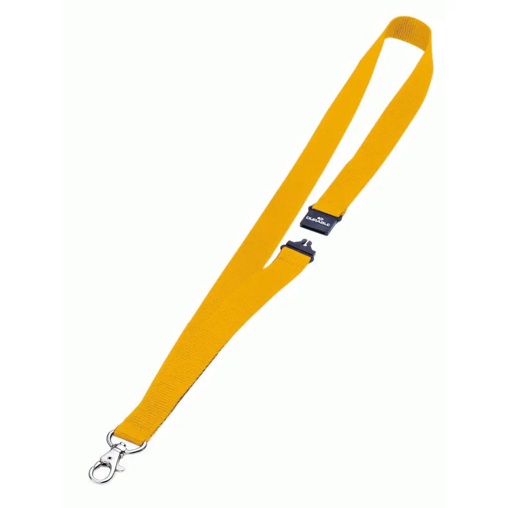 Durable Lanyard Yellow 20mm  (10)