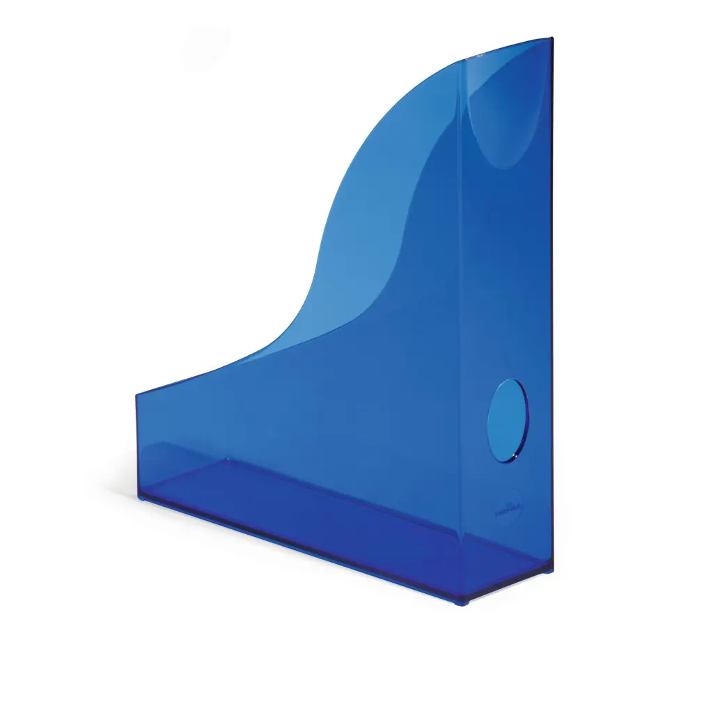 Durable Magazine Rack BASIC Clear Blue