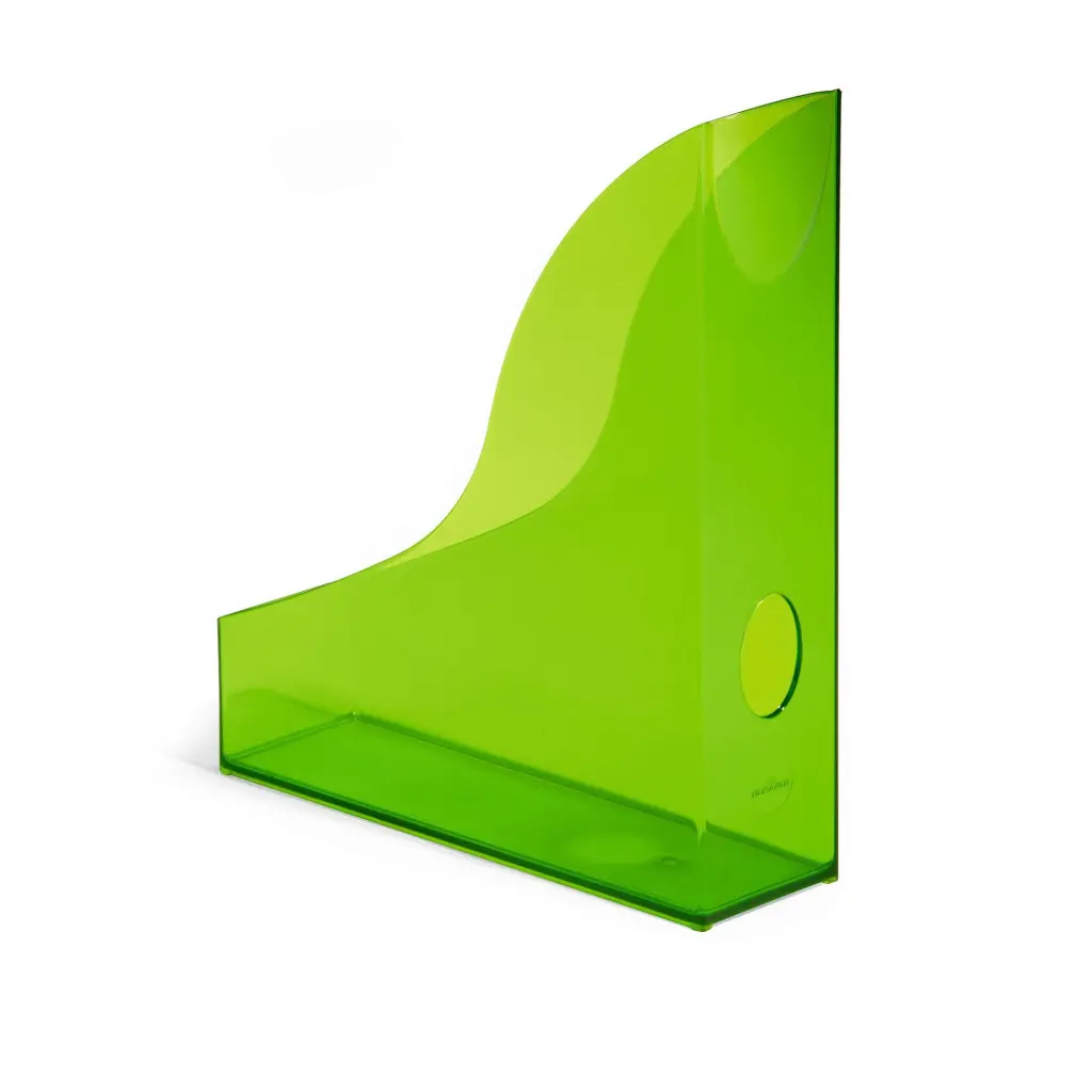 Durable Magazine Rack BASIC Clear Green