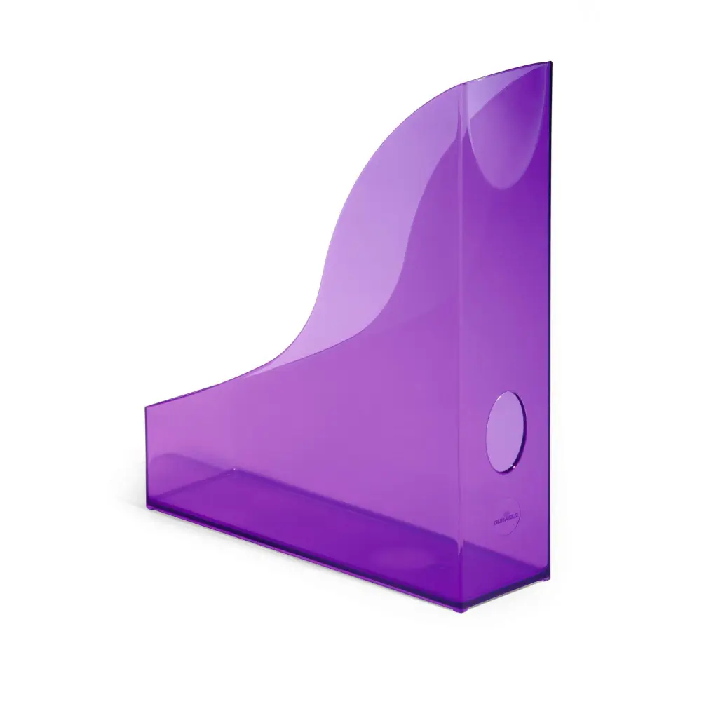 Durable Magazine Rack BASIC Clear Purple
