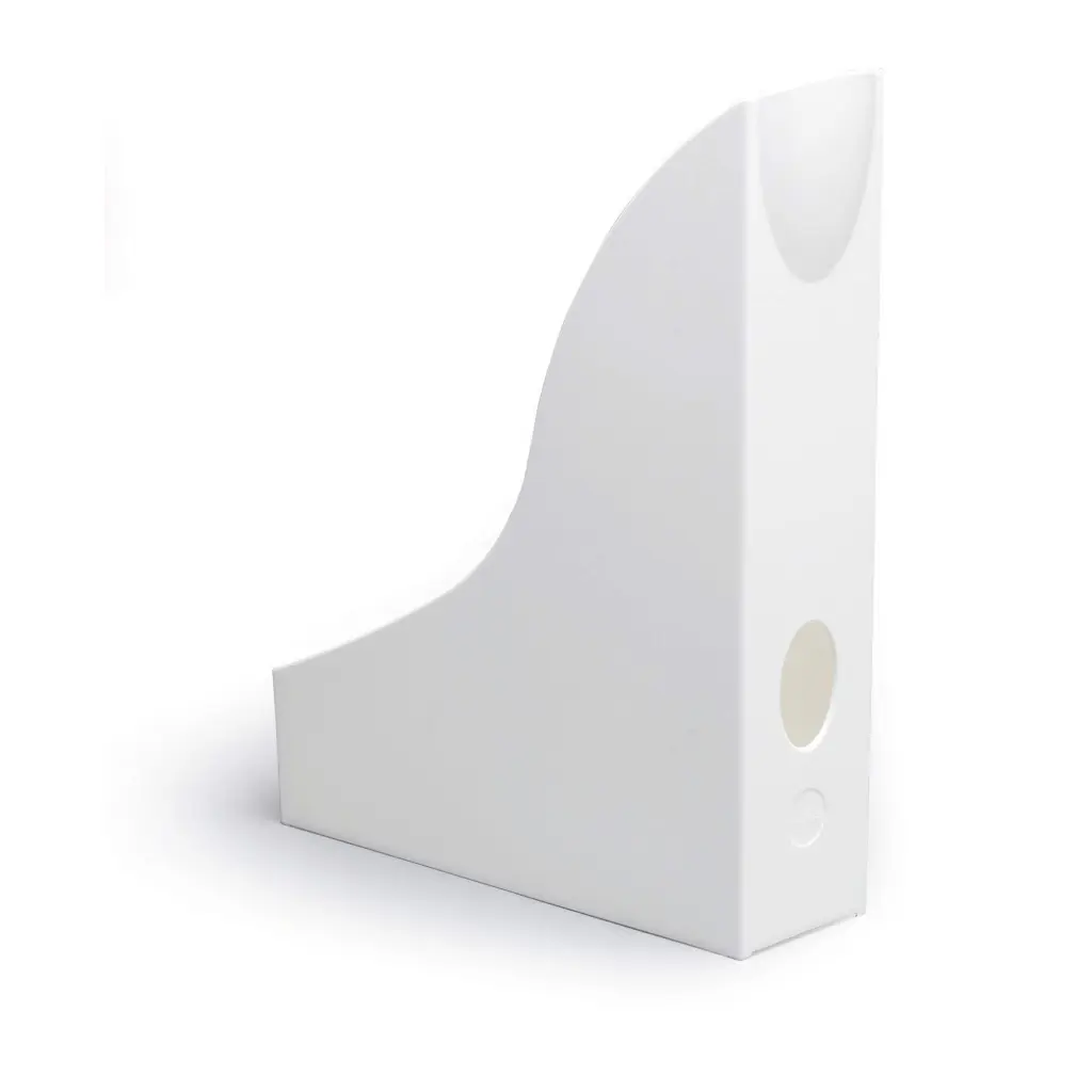 Durable Magazine Rack BASIC White