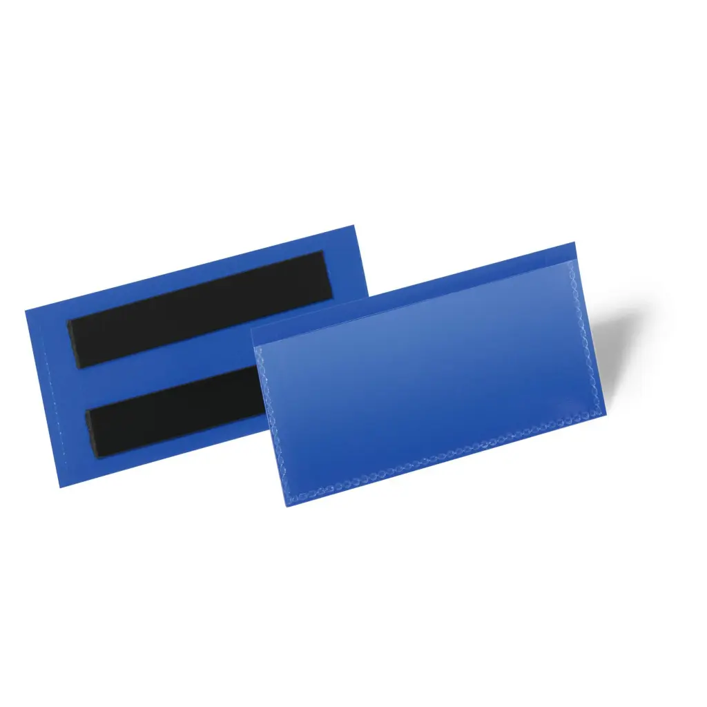 Durable Magnetic Pocket 100x38mm Blue (50)