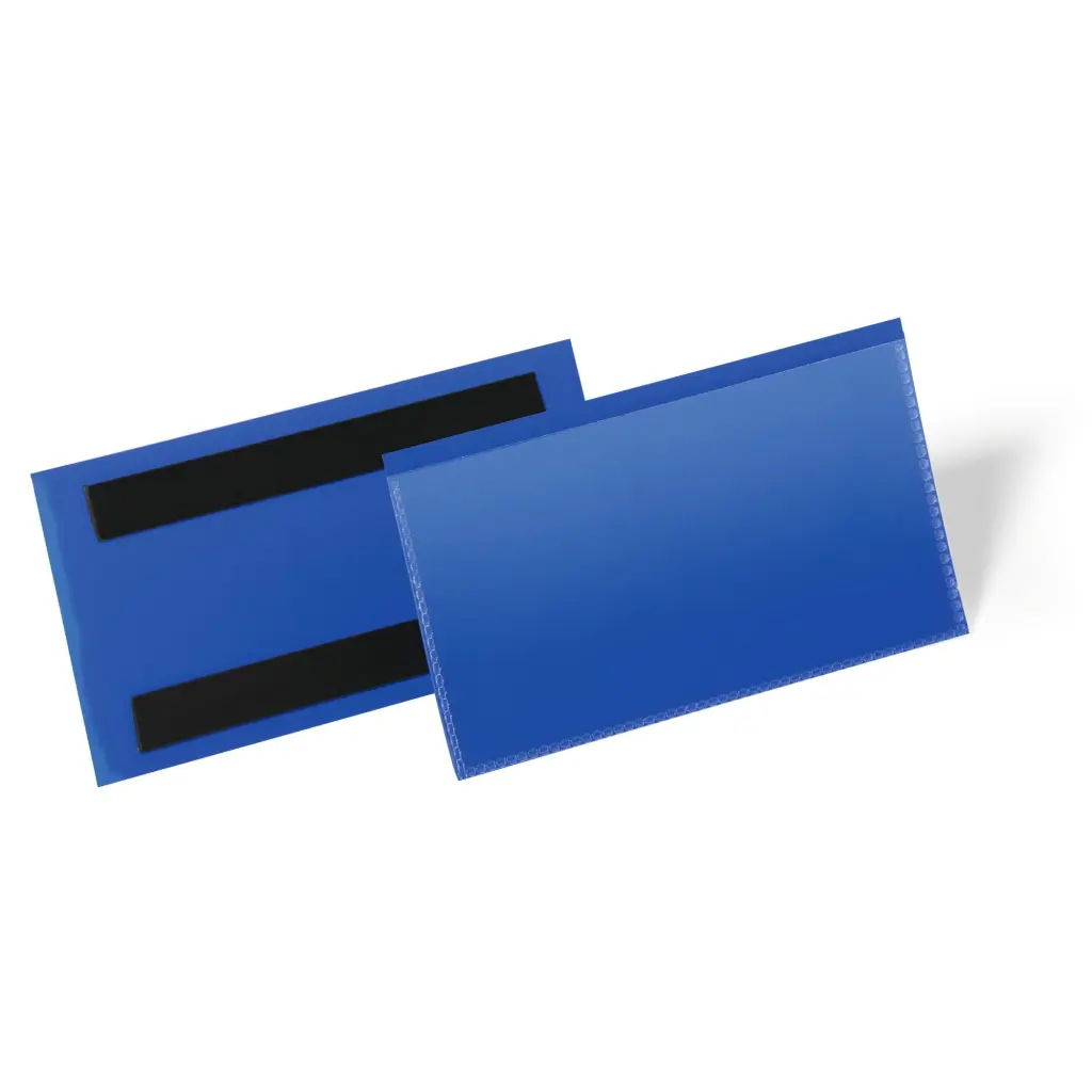 Durable Magnetic Pocket 150x67mm Blue (50)