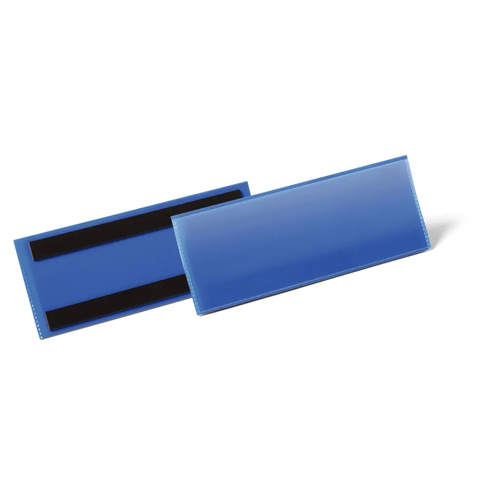 Durable Magnetic Pocket 210x74mm Blue (50)