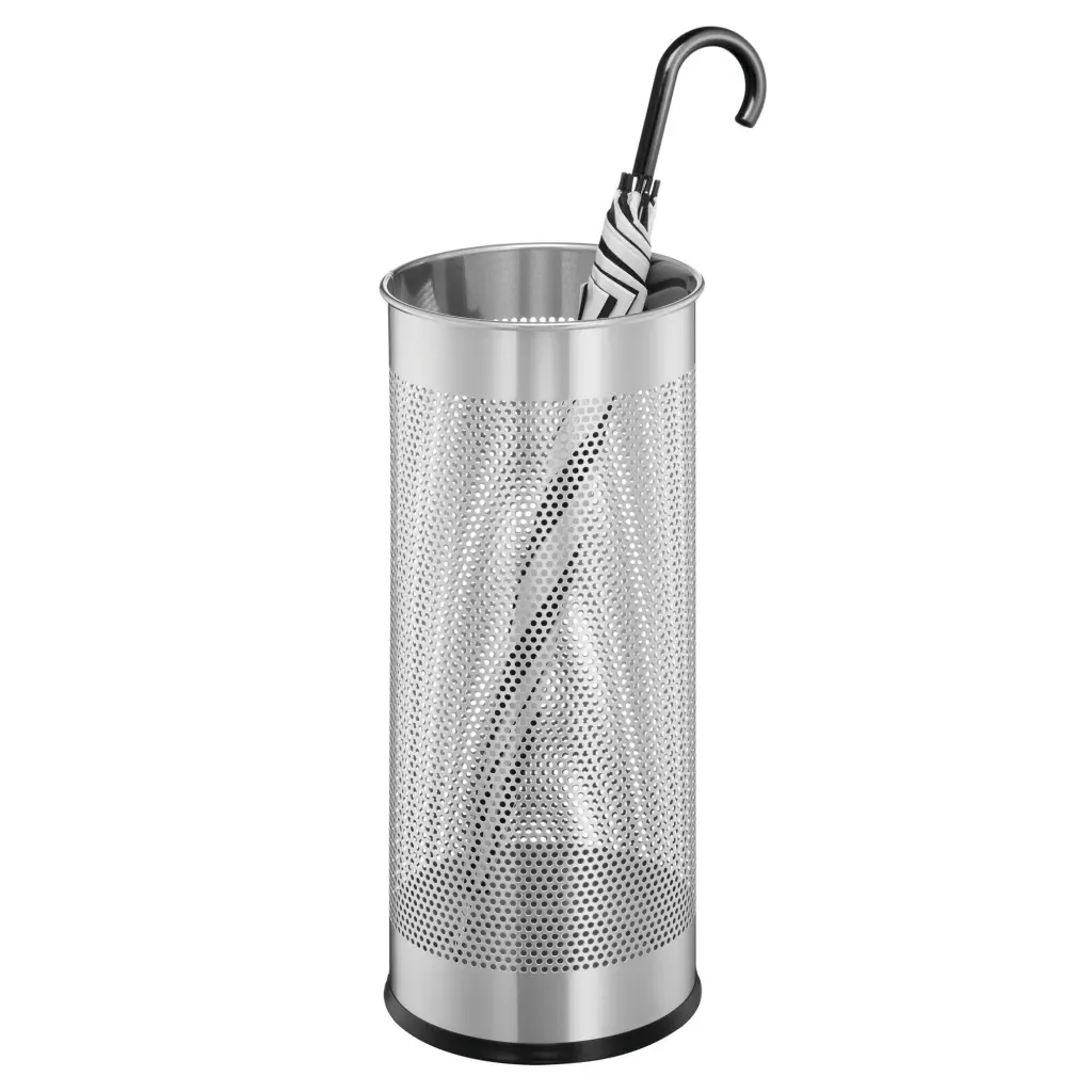 Durable Metal Umbrella Stand Silver