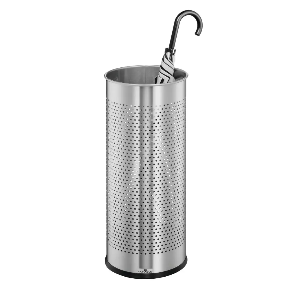 Durable Metal Umbrella Stand Silver