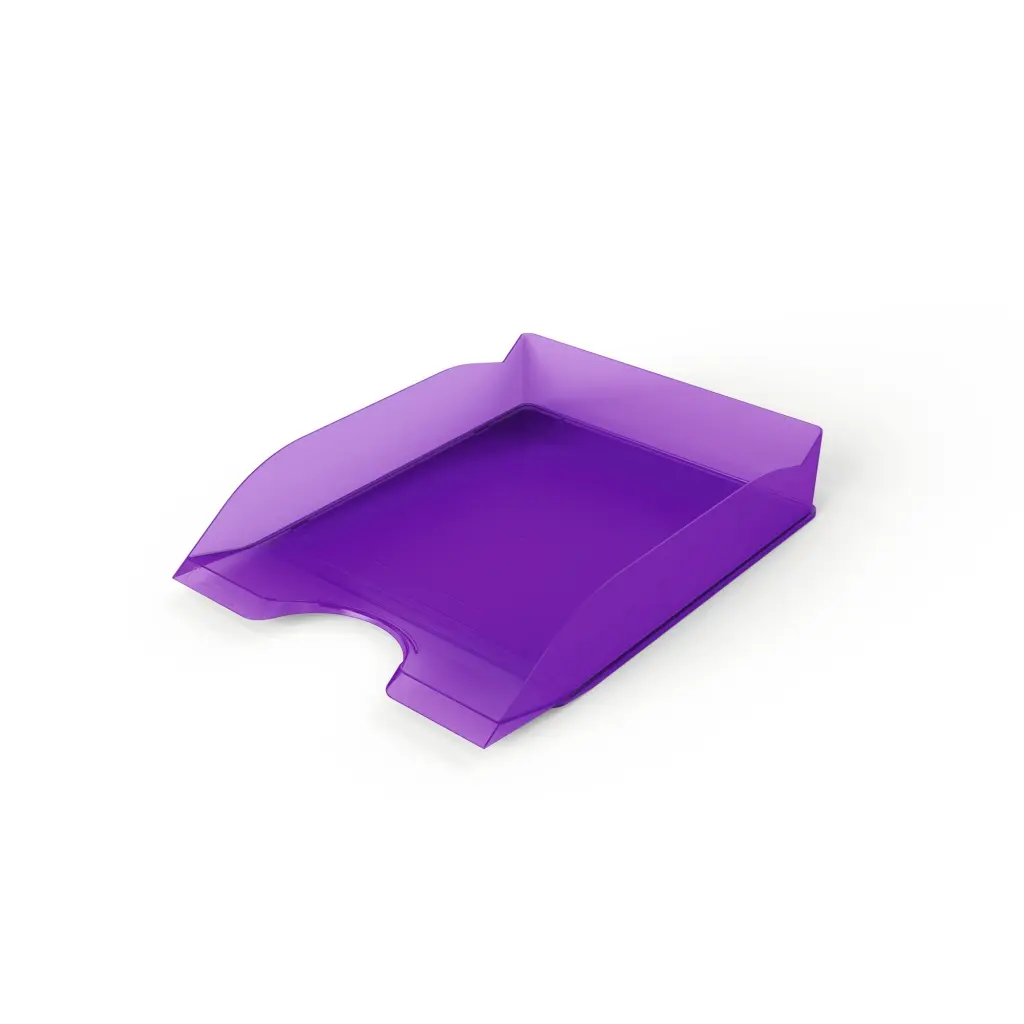 Durable NEW Letter Tray Clear Purple
