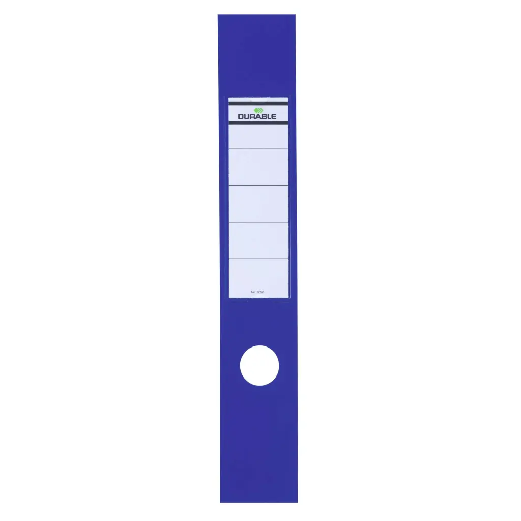 Durable ORDOFIX Spine Label 60mm Blue (10)