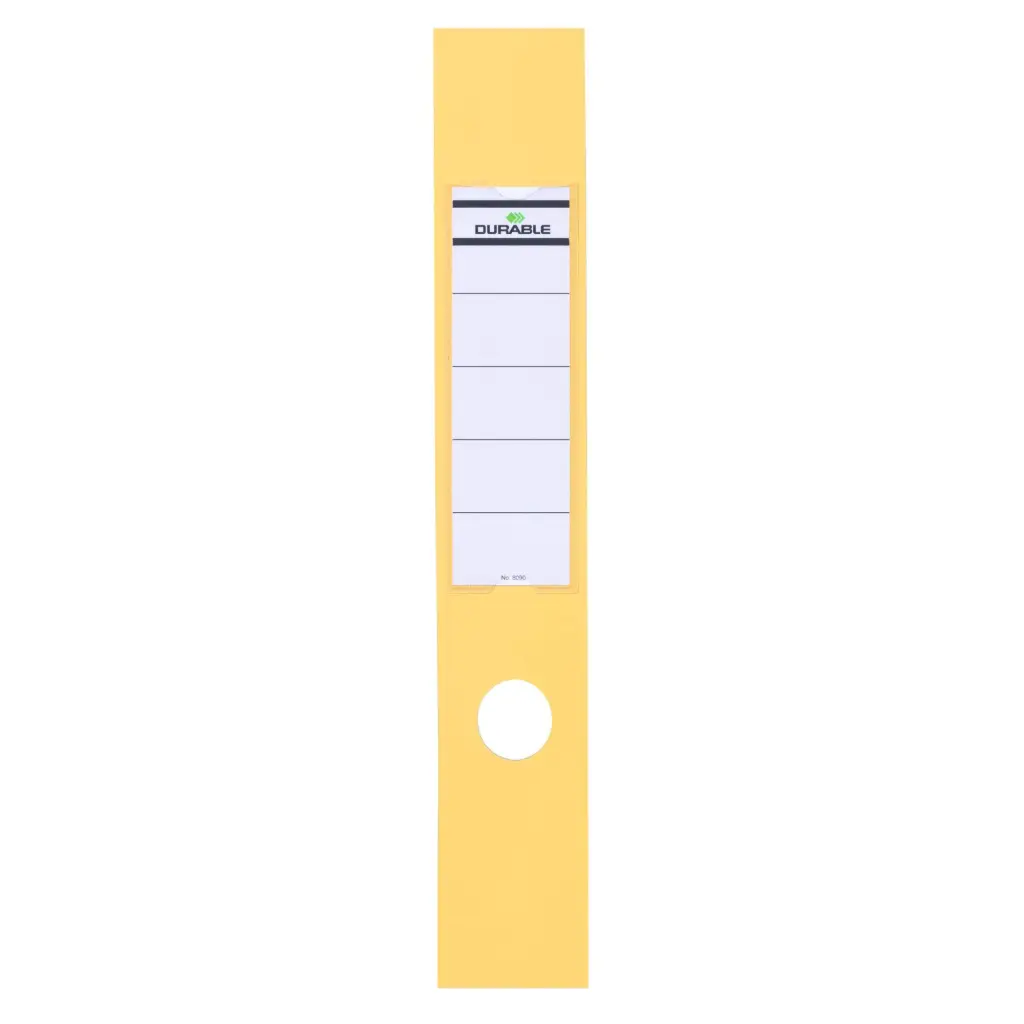 Durable ORDOFIX Spine Label 60mm Yellow (10)