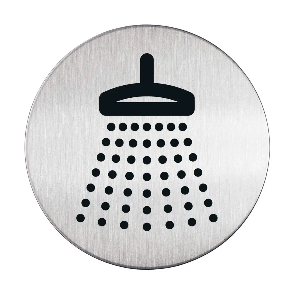 Durable PICTO 'Shower' Symbol 83mm