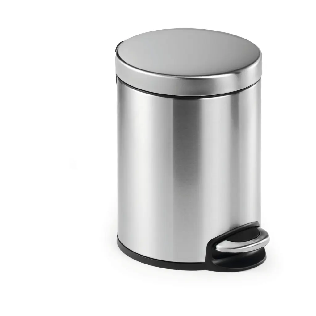 Durable Pedal Bin Stainless Steel 5L