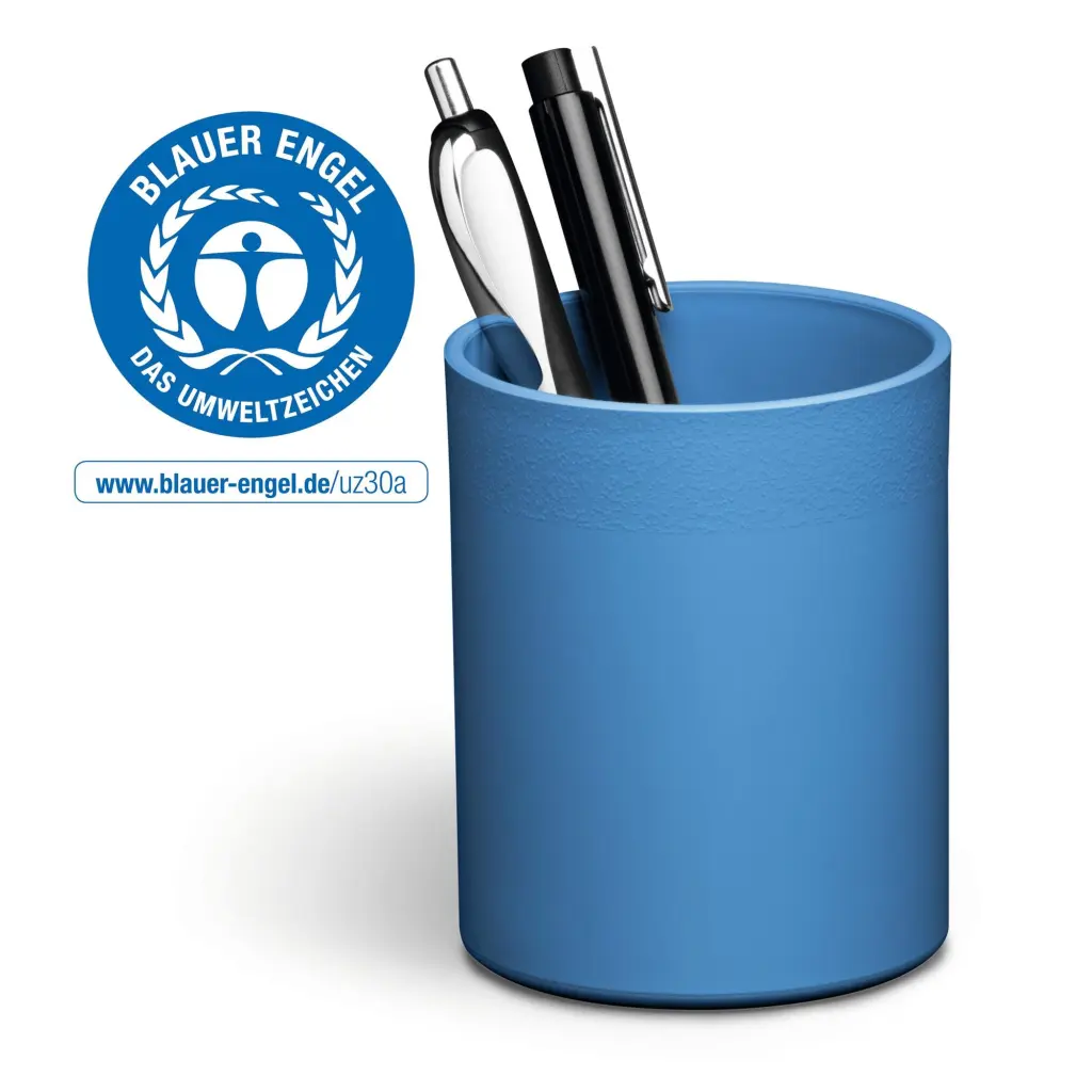 Durable Pen Cup Blue