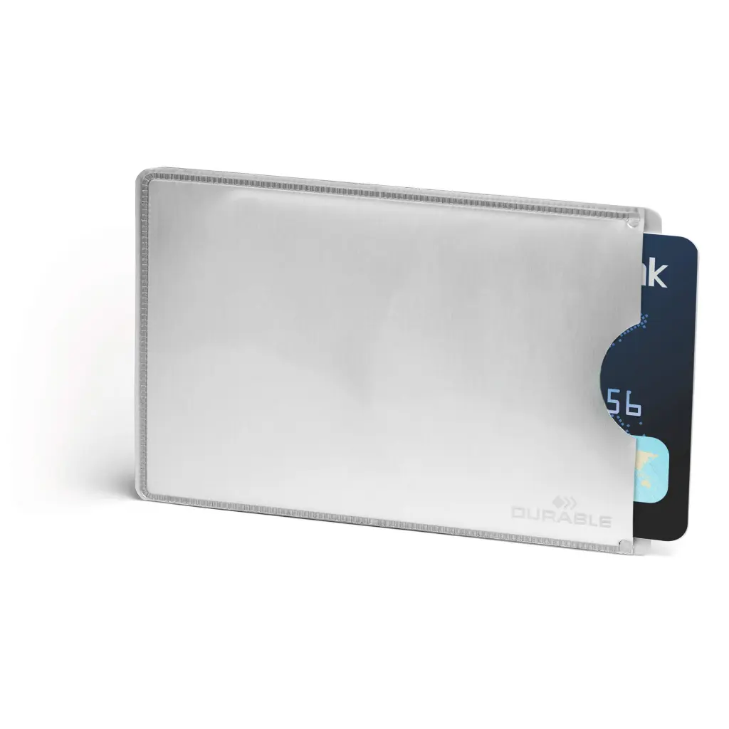 Durable RFID Credit Card Sleeve Silver (10)