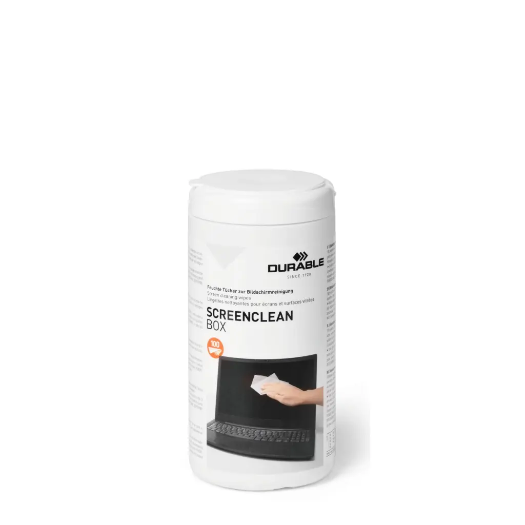 Durable SCREENCLEAN Tub 100 Wipes