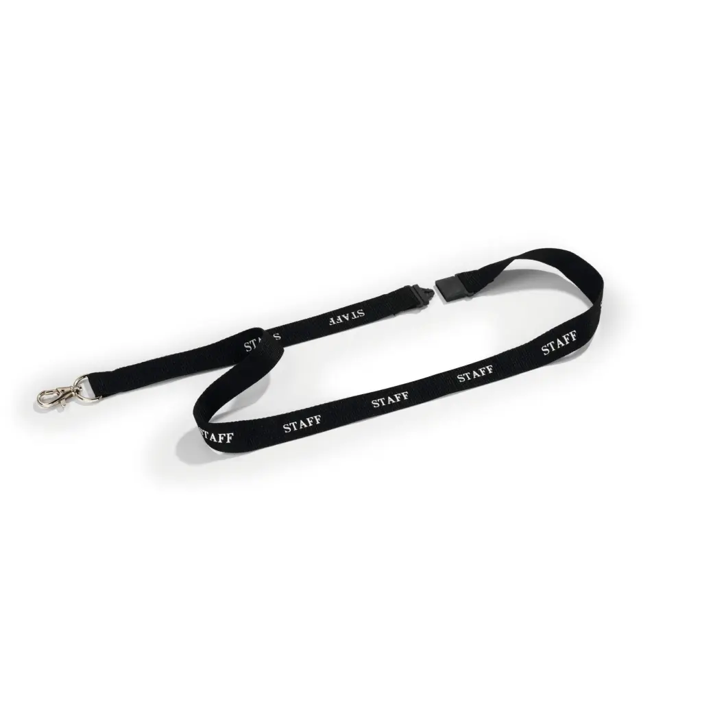 Durable STAFF Lanyard Black (10)