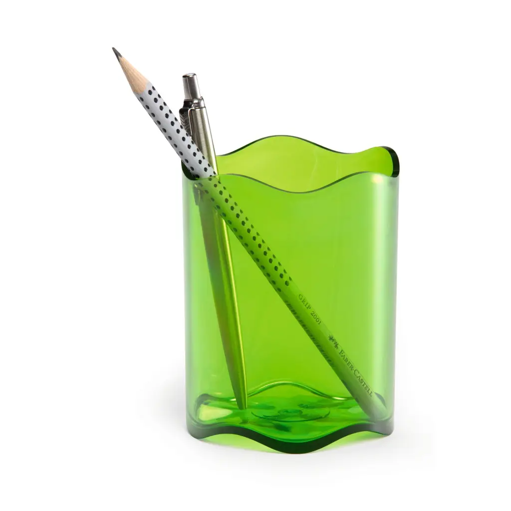 Durable Trend Pen Cup Clear Green