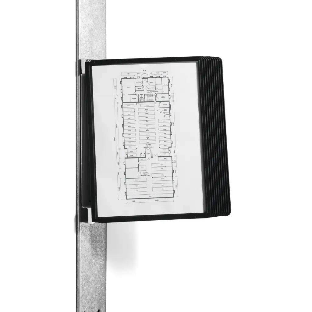 Durable VARIO Magnet Wall 10 A4 Black