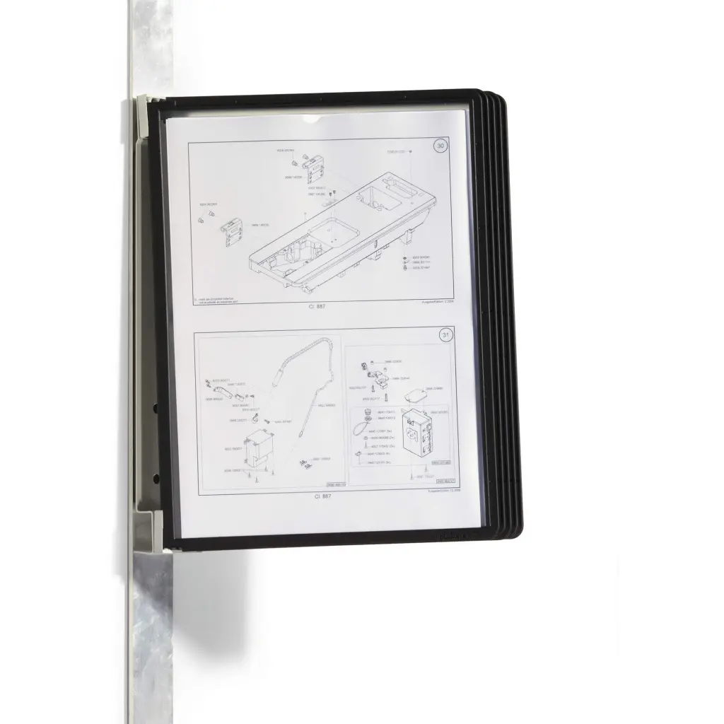 Durable VARIO Magnet Wall 5 A4 Black
