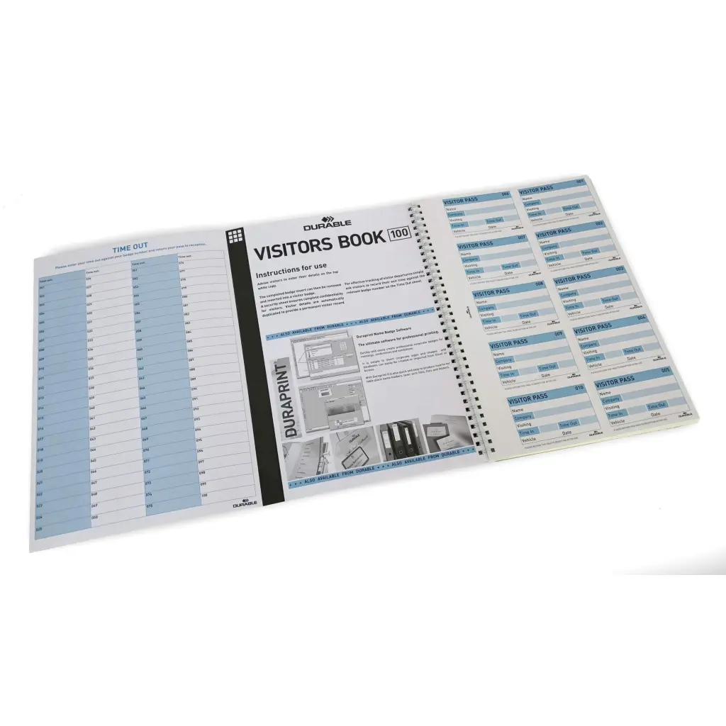 Durable Visitor Book 100 Refill Pack
