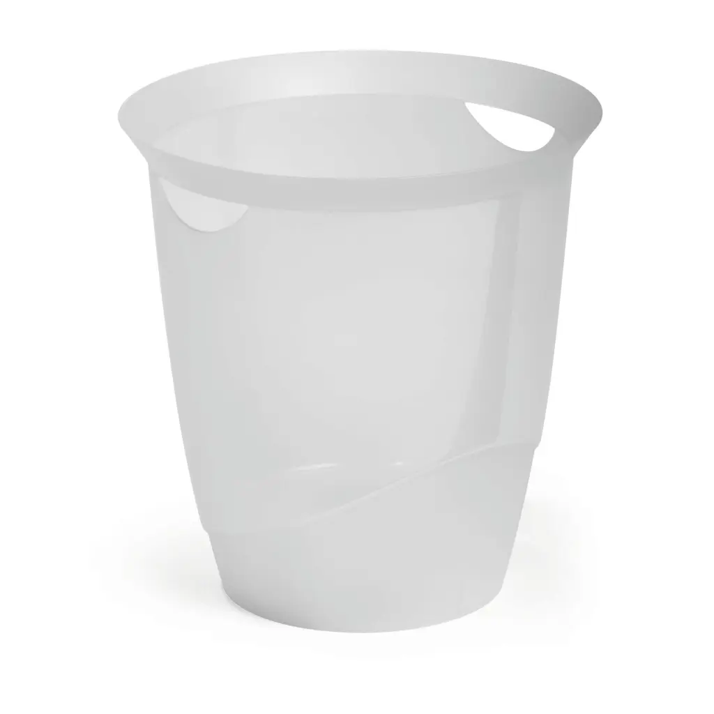 Durable Waste Bin 16L Clear