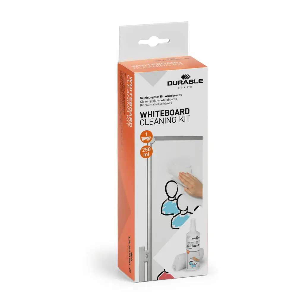 Durable Whiteboard Cloth and Spray Kit